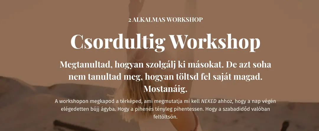 Csordultig Workshop